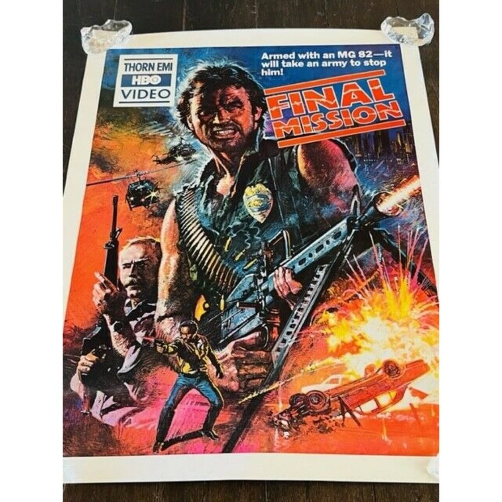 Movie Theater Cinema Poster Lobby Card 1984 Final Mission Vietnam Richard Young